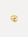Oscar De La Renta Pearl Lily Pad Ring