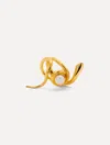 Oscar De La Renta Pearl Snake Ring
