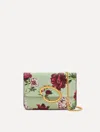 Oscar De La Renta Peony Printed O Pochette In Multi