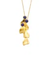 Oscar De La Renta Petal Cabochon Necklace In Gold