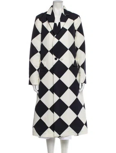 Pre-owned Oscar De La Renta Plaid Print Jacket W/ Tags In Green