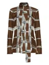 Oscar De La Renta Plaid-print Shirt In Multi