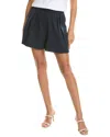 Oscar De La Renta Pleat Front Wool-blend Short