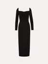 Oscar De La Renta Plunging Sweetheart Cocktail Dress