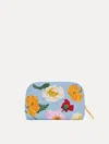 Oscar De La Renta Poppy-printed Small Cosmetic Case
