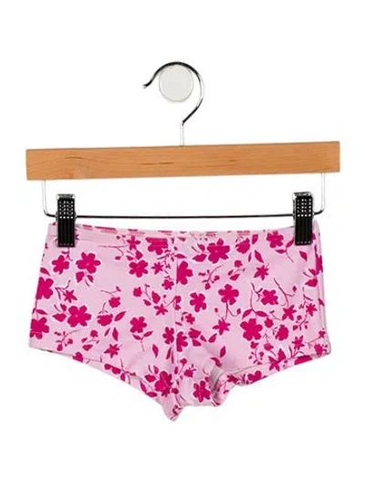 Pre-owned Oscar De La Renta Babies' Printed Briefs In Pink