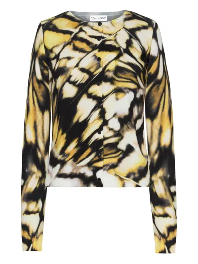 Oscar De La Renta Printed Cardigan