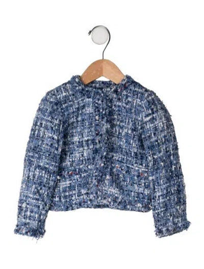 Pre-owned Oscar De La Renta Babies' Printed Casual Jacket In Blue