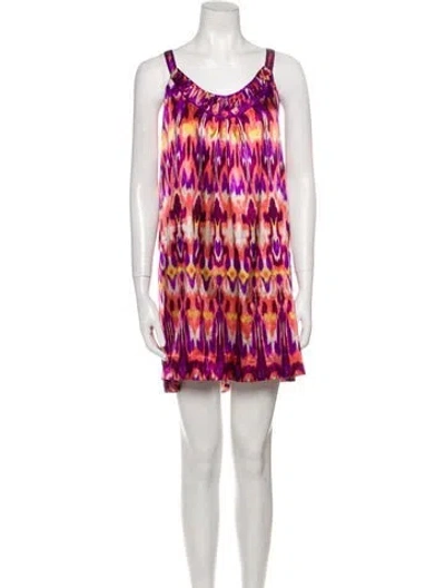 Pre-owned Oscar De La Renta Printed Nightgown In Multi