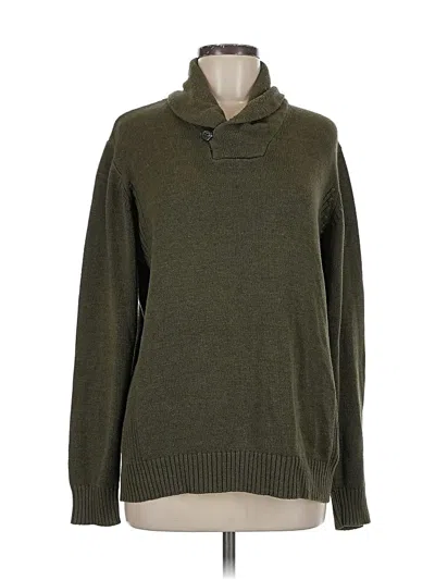 Pre-owned Oscar De La Renta Pullover Sweater In Green