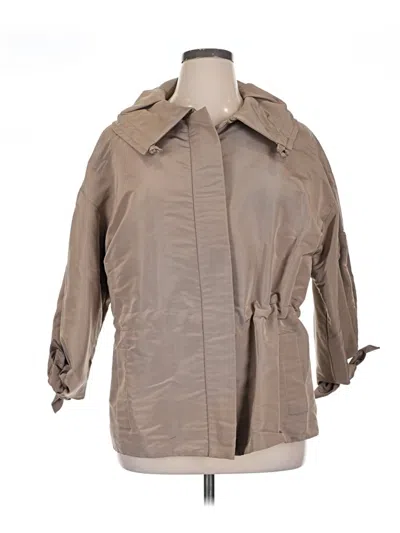 Pre-owned Oscar De La Renta Raincoat In Brown