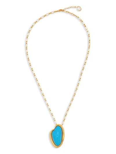 OSCAR DE LA RENTA RESIN O PENDANT NECKLACE