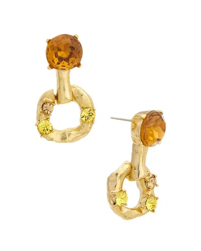 Oscar De La Renta Scramble Chain-link Earrings In Multi