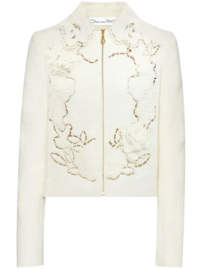 Oscar De La Renta Rose Cut-out Jacket