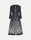 Oscar De La Renta Rose Devor Denim Dress