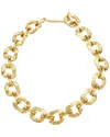 Oscar De La Renta Round Chain Necklace In Gold