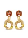 Oscar De La Renta Scramble Chain-link Earrings In Gold
