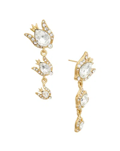 Oscar De La Renta Scramble Lines Earrings In Multi