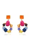 Oscar De La Renta Seaglass Round Drop Earrings In Multi