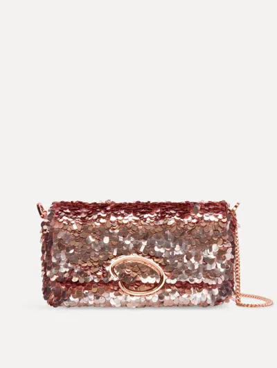 Oscar De La Renta Sequin Embroidered Shoulder Bag In Multi