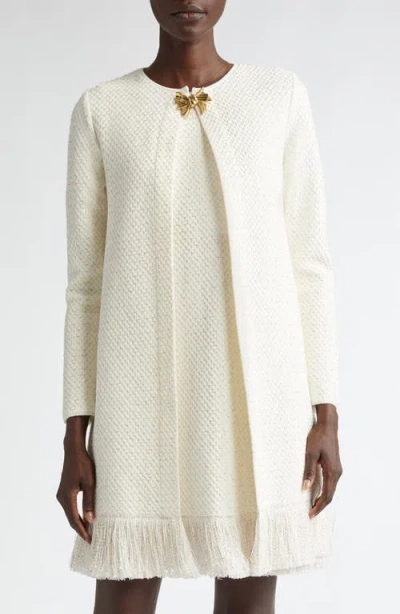 OSCAR DE LA RENTA OSCAR DE LA RENTA SEQUIN FRINGE HEM JACKET