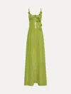 Oscar De La Renta Sequin Jersey Gown