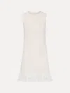 Oscar De La Renta Sequin Tweed Mini Dress
