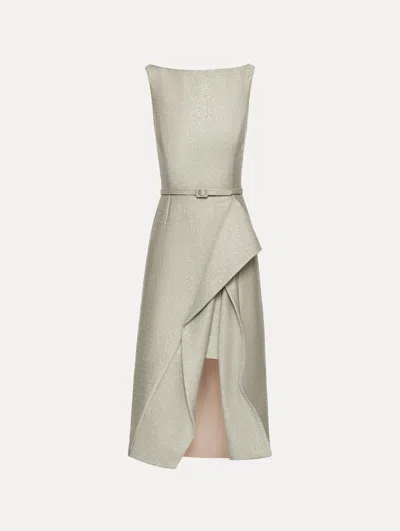 Oscar De La Renta Sequin Tweed Pencil Dress