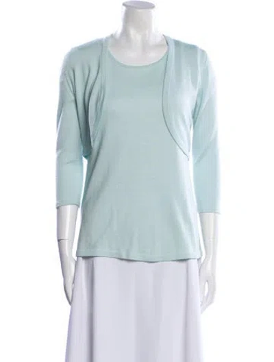 Pre-owned Oscar De La Renta Set In Blue