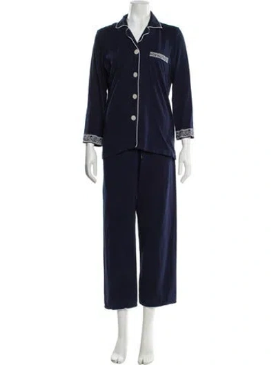 Pre-owned Oscar De La Renta Set In Blue