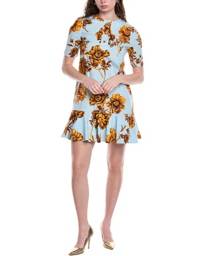 Oscar De La Renta Shift Dress In Multi