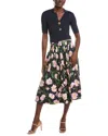 Oscar De La Renta Silk-blend Maxi Dress In Multi