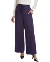 Oscar De La Renta Silk-blend Pant In Blue