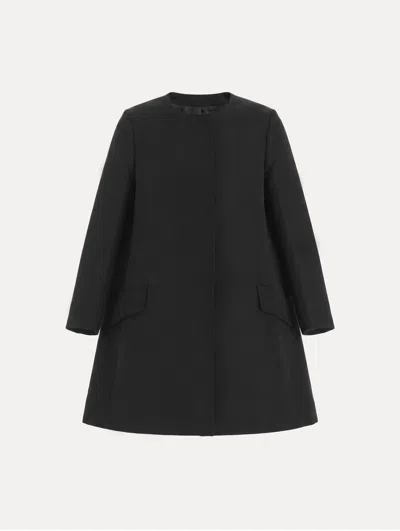 Oscar De La Renta Silk Faille Short Coat