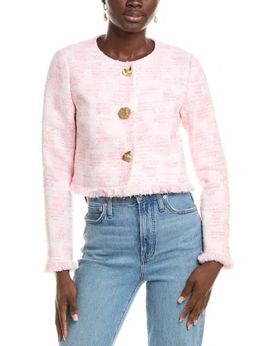 Oscar De La Renta Ladies Woven Jacket In Pink