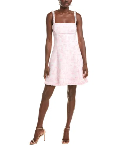 Oscar De La Renta Silk-lined Mini Dress In Pink