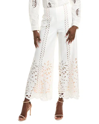 Oscar De La Renta Silk-lined Pant In Neutral