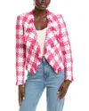 Oscar De La Renta Silk-lined Wool-blend Jacket In Pink