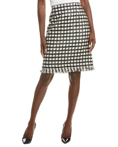 OSCAR DE LA RENTA OSCAR DE LA RENTA SILK-LINED WOOL-BLEND MINI SKIRT