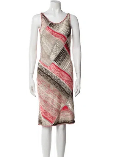 Pre-owned Oscar De La Renta Silk Printed Sweater In Multi
