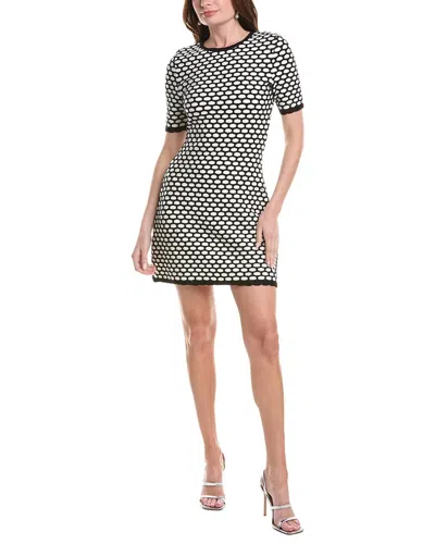 Oscar De La Renta Silk-blend Mini Dress In Black
