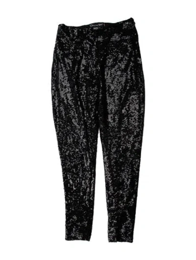 Pre-owned Oscar De La Renta Skinny Leg Pants In Blue