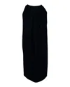 Oscar De La Renta Sleeveless Dress In Black Wool In Black