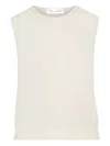 Oscar De La Renta Sleeveless Wool Sweater In Animal Print
