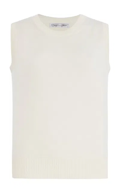 Oscar De La Renta Sleeveless Wool Sweater