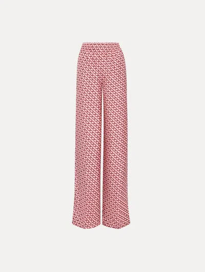 Oscar De La Renta Small Oscar Chain-link Pant In Pink