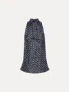 Oscar De La Renta Small Oscar Chain-link Sleeveless Blouse