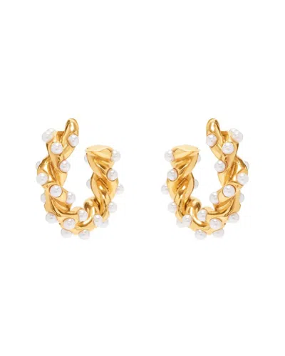 Oscar De La Renta Small Rope Earrings In Gold