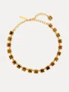 Oscar De La Renta Square Stone Necklace