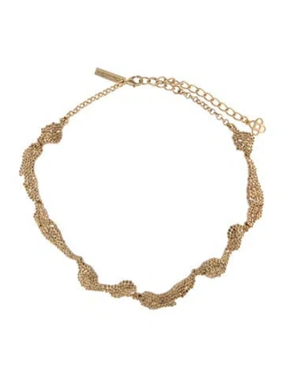 Pre-owned Oscar De La Renta Statement Collar Necklace, 20.5" In Multi
